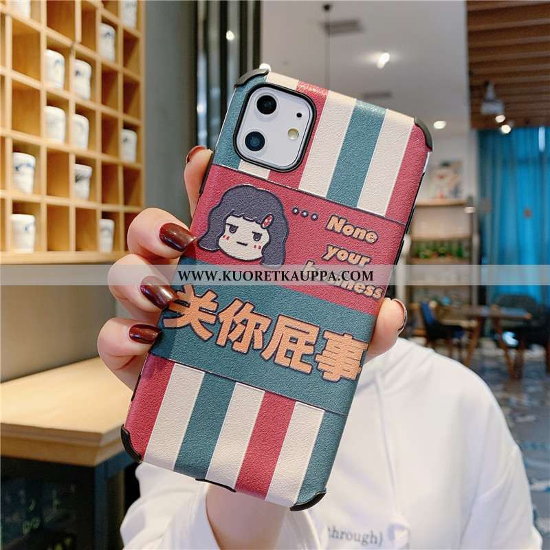 Kuori iPhone 11, Kuoret iPhone 11, Kotelo iPhone 11 Kukkakuvio Suuntaus Kohokuviointi Mulberry Silkk