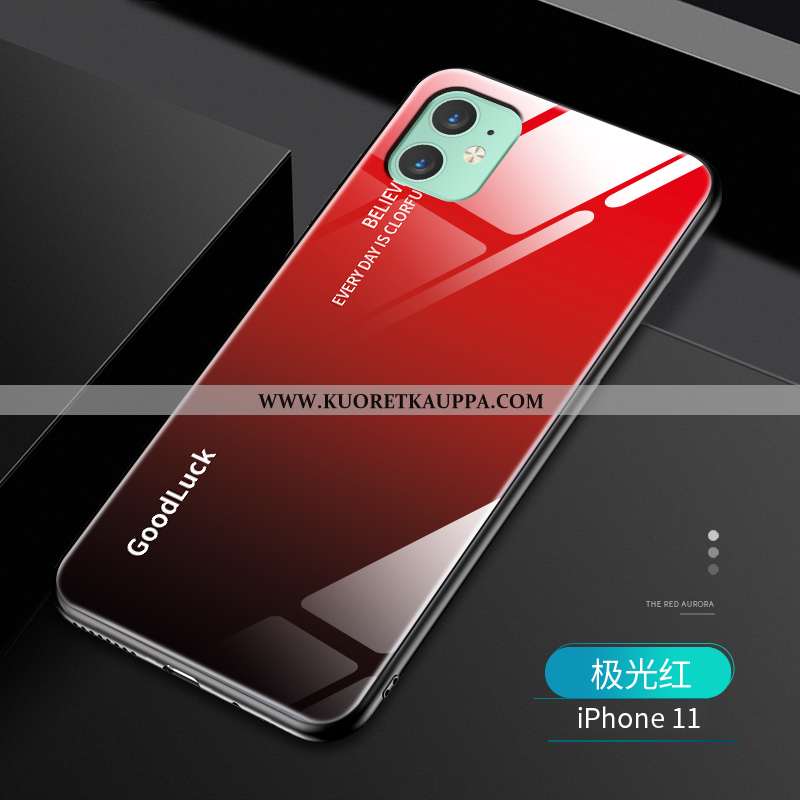 Kuori iPhone 11, Kuoret iPhone 11, Kotelo iPhone 11 Luova Ultra Murtumaton Pehmeä Neste Silikoni Pun
