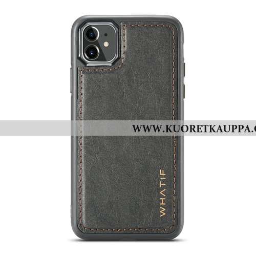Kuori iPhone 11, Kuoret iPhone 11, Kotelo iPhone 11 Nahka Suojaus Luova Simpukka Puhelimen Mustat