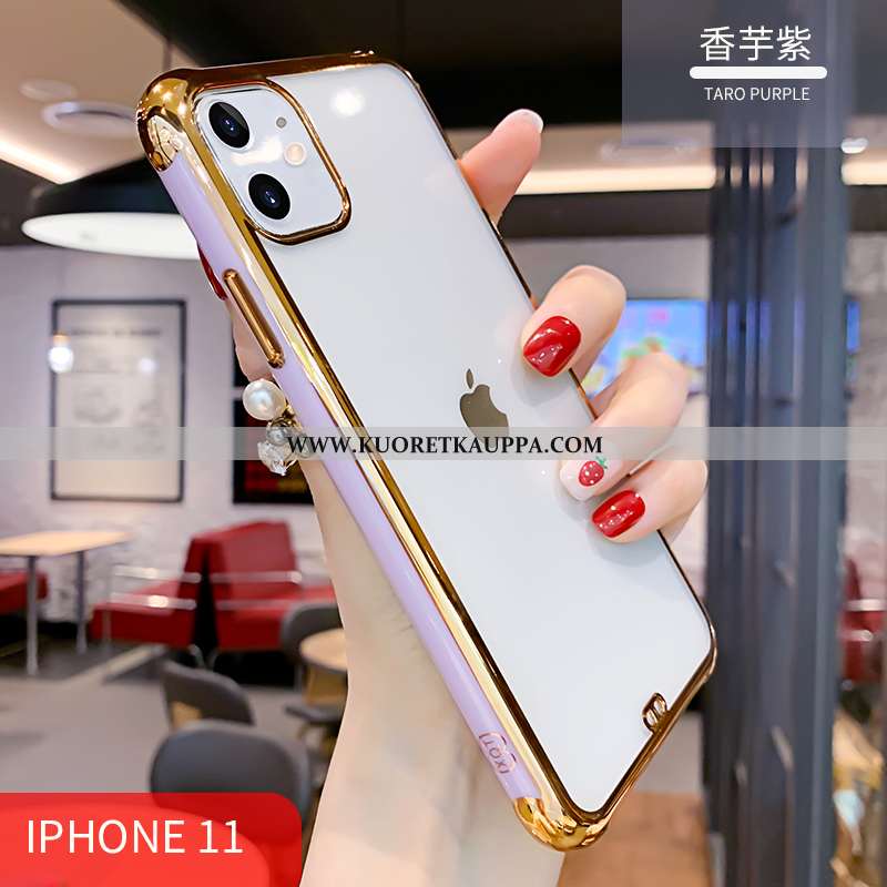 Kuori iPhone 11, Kuoret iPhone 11, Kotelo iPhone 11 Pehmeä Neste Valo All Inclusive Silikoni Punaine