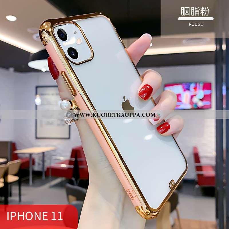 Kuori iPhone 11, Kuoret iPhone 11, Kotelo iPhone 11 Pehmeä Neste Valo All Inclusive Silikoni Punaine