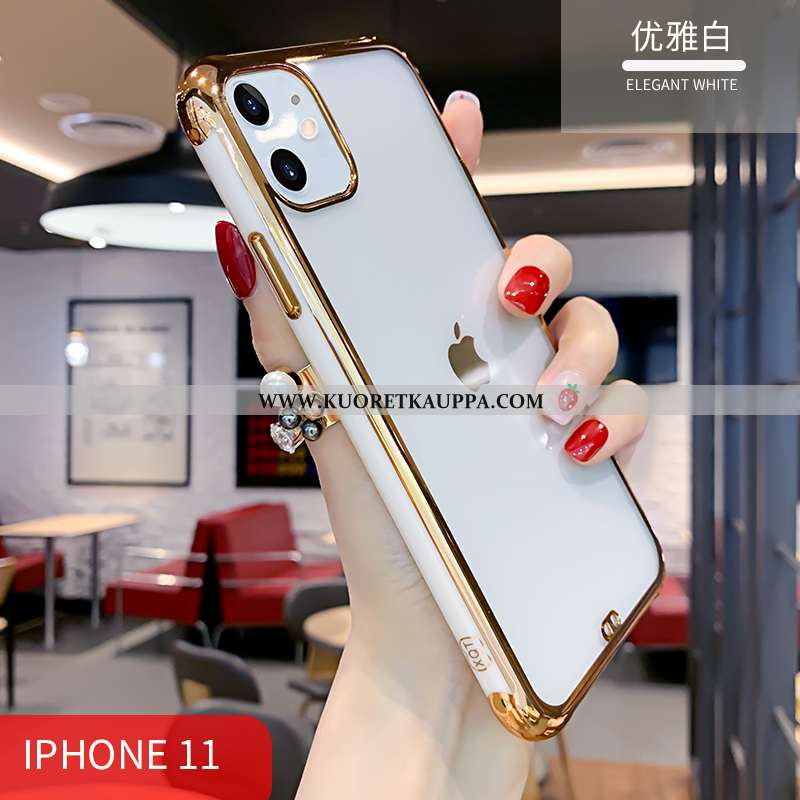 Kuori iPhone 11, Kuoret iPhone 11, Kotelo iPhone 11 Pehmeä Neste Valo All Inclusive Silikoni Punaine