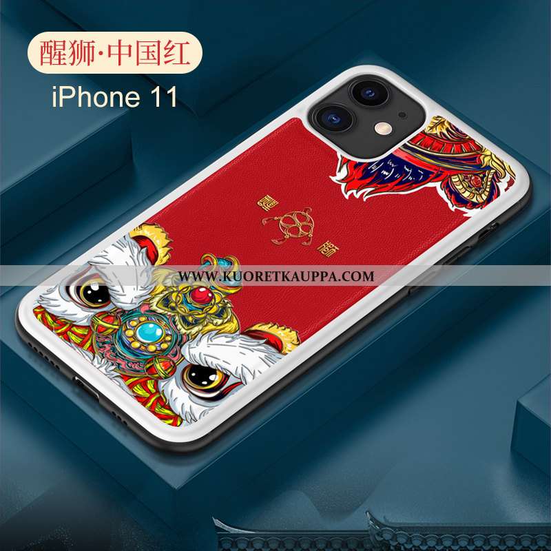 Kuori iPhone 11, Kuoret iPhone 11, Kotelo iPhone 11 Pehmeä Neste Valo Nahka Suojaus Kiinalainen Tyyl