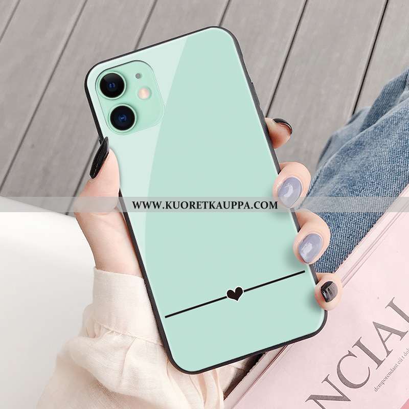 Kuori iPhone 11, Kuoret iPhone 11, Kotelo iPhone 11 Persoonallisuus Suojaus Puhelimen Net Red Vihreä