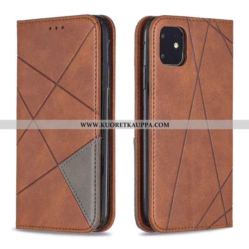 Kuori iPhone 11, Kuoret iPhone 11, Kotelo iPhone 11 Ripustettavat Koristeet Nahka Musta Puhelimen Mu