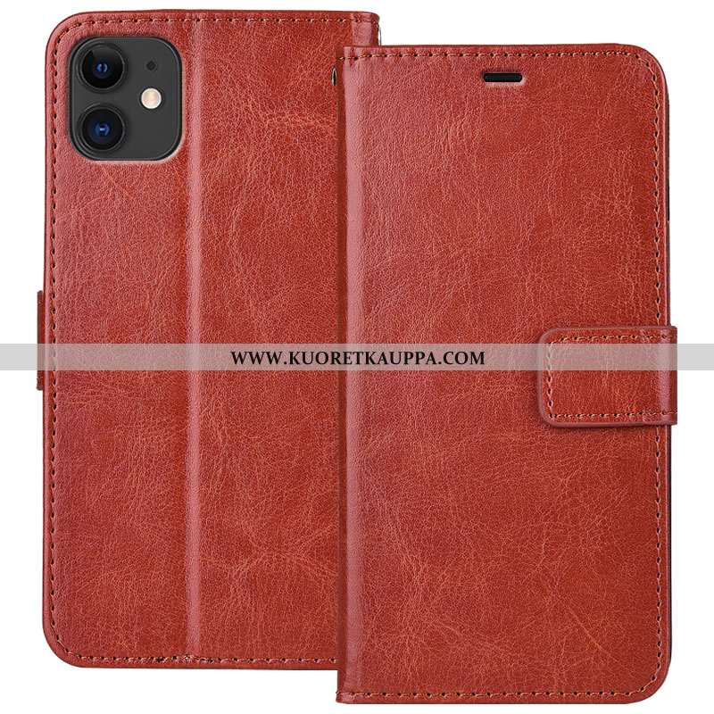 Kuori iPhone 11, Kuoret iPhone 11, Kotelo iPhone 11 Suojaus Nahkakuori All Inclusive Väriset Sininen