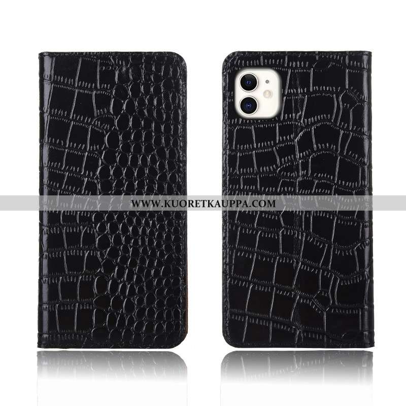 Kuori iPhone 11, Kuoret iPhone 11, Kotelo iPhone 11 Suojaus Nahkakuori Silikoni Puhelimen Simpukka R