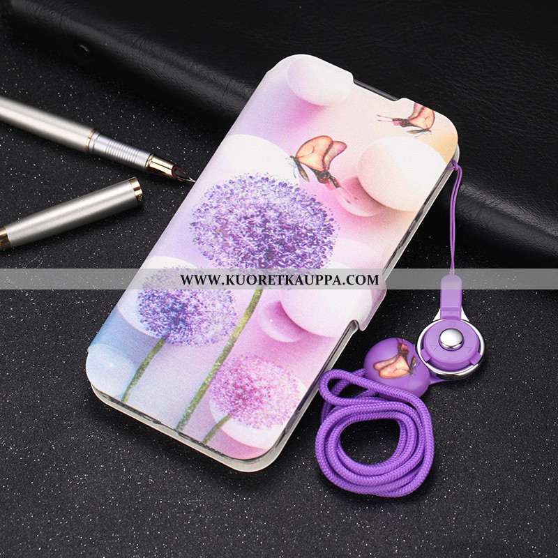 Kuori iPhone 11, Kuoret iPhone 11, Kotelo iPhone 11 Ultra Valo Simpukka Puhelimen Nahkakuori Violett