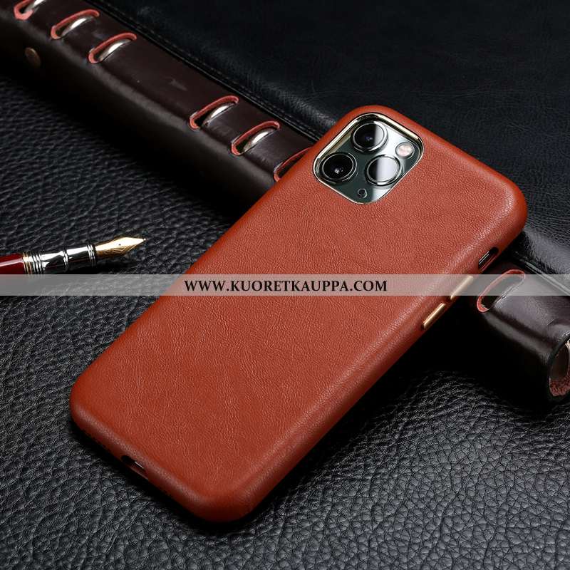 Kuori iPhone 11 Pro, Kuoret iPhone 11 Pro, Kotelo iPhone 11 Pro Aito Nahka Nahka Kukkakuvio Puhelime