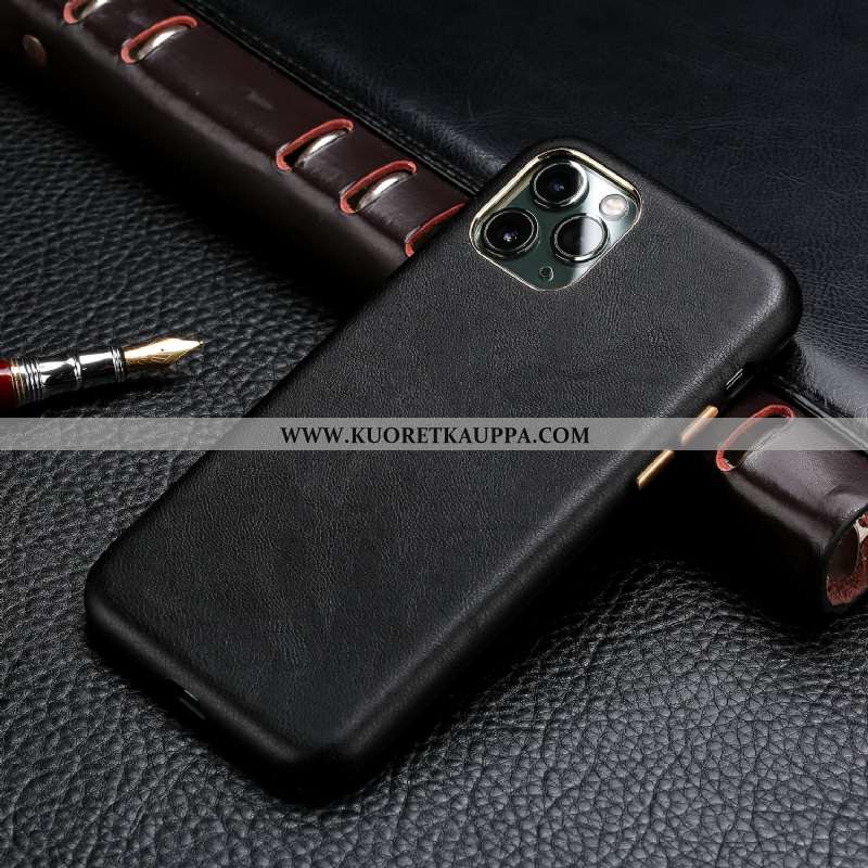 Kuori iPhone 11 Pro, Kuoret iPhone 11 Pro, Kotelo iPhone 11 Pro Aito Nahka Nahka Kukkakuvio Puhelime