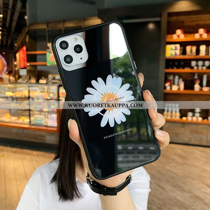 Kuori iPhone 11 Pro, Kuoret iPhone 11 Pro, Kotelo iPhone 11 Pro Lasi Rakastunut Puhelimen Kova Musta