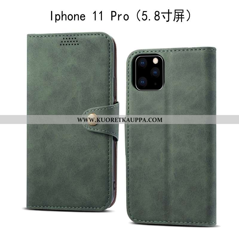 Kuori iPhone 11 Pro, Kuoret iPhone 11 Pro, Kotelo iPhone 11 Pro Nahkakuori Pehmeä Neste Punainen