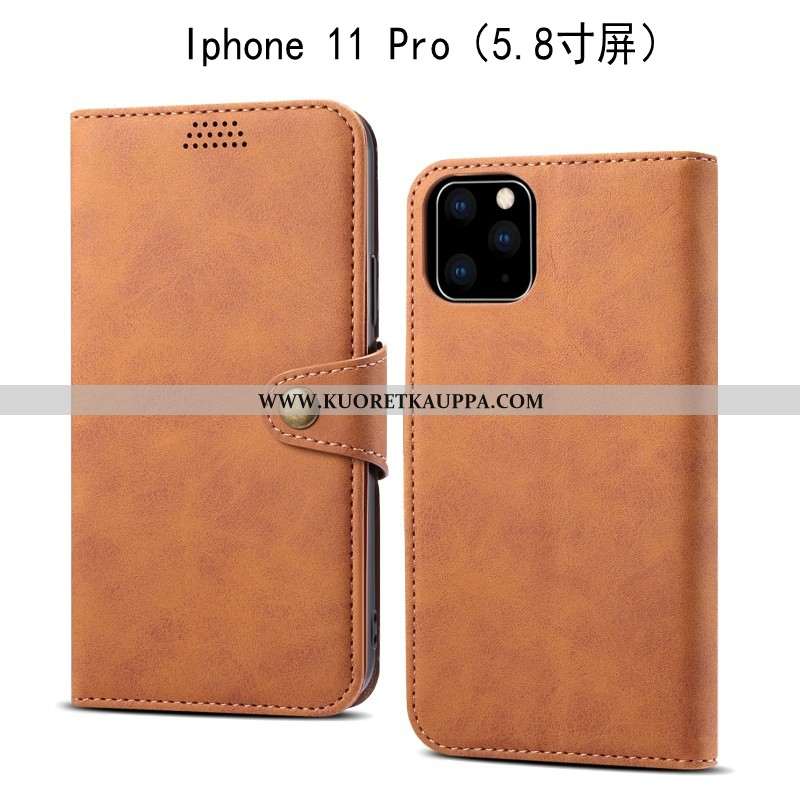 Kuori iPhone 11 Pro, Kuoret iPhone 11 Pro, Kotelo iPhone 11 Pro Nahkakuori Pehmeä Neste Punainen