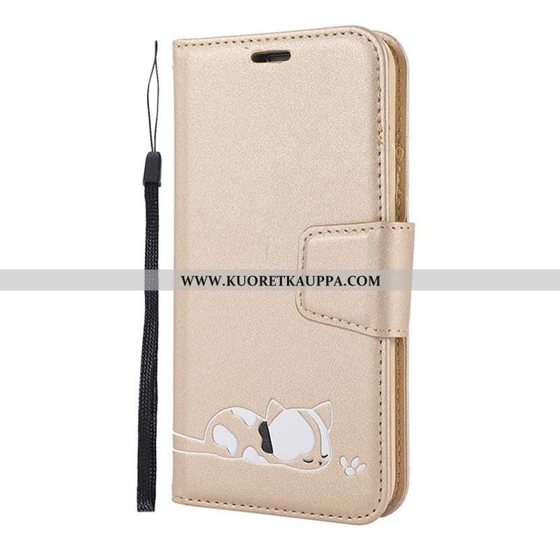 Kuori iPhone 11 Pro, Kuoret iPhone 11 Pro, Kotelo iPhone 11 Pro Sarjakuva Nahkakuori Puhelimen Pinkk