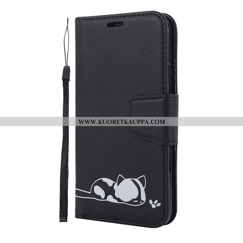 Kuori iPhone 11 Pro, Kuoret iPhone 11 Pro, Kotelo iPhone 11 Pro Sarjakuva Nahkakuori Puhelimen Pinkk