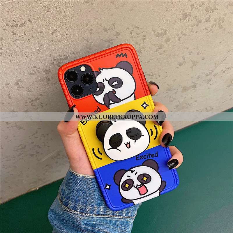 Kuori iPhone 11 Pro, Kuoret iPhone 11 Pro, Kotelo iPhone 11 Pro Sarjakuva Silikoni Oranssi Tuki