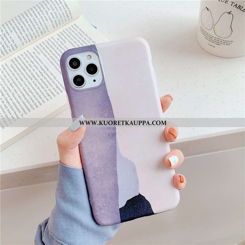 Kuori iPhone 11 Pro, Kuoret iPhone 11 Pro, Kotelo iPhone 11 Pro Silikoni Persoonallisuus Violetti Pu