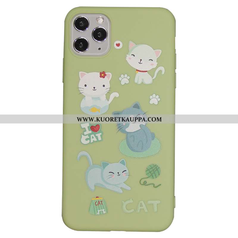 Kuori iPhone 11 Pro, Kuoret iPhone 11 Pro, Kotelo iPhone 11 Pro Silikoni Sarjakuva Ihana Sininen