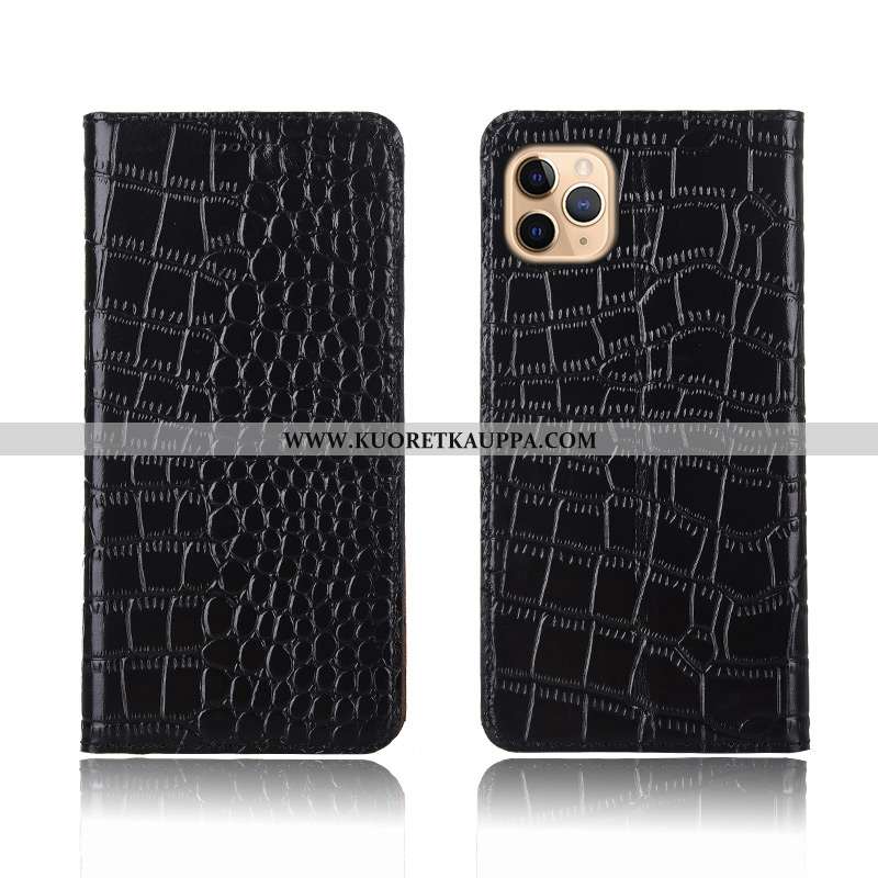 Kuori iPhone 11 Pro, Kuoret iPhone 11 Pro, Kotelo iPhone 11 Pro Silikoni Suojaus Nahkakuori Krokotii