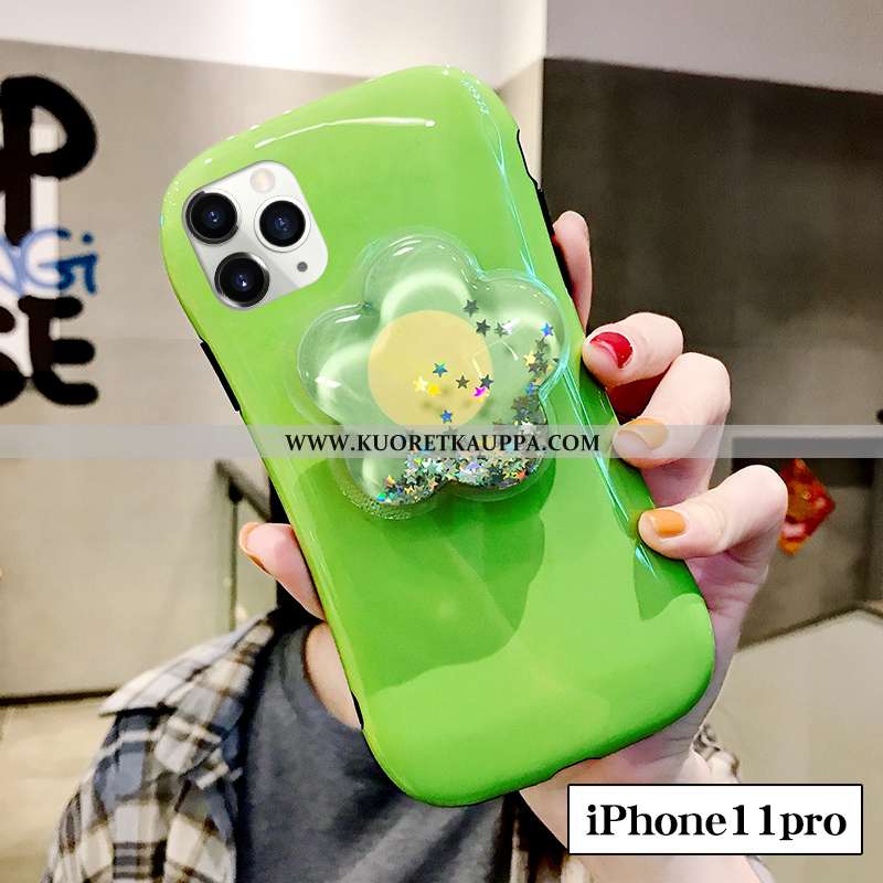 Kuori iPhone 11 Pro, Kuoret iPhone 11 Pro, Kotelo iPhone 11 Pro Silikoni Suuntaus Vihreä Net Red Juo