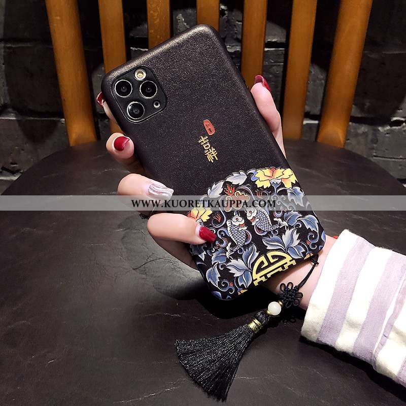 Kuori iPhone 11 Pro, Kuoret iPhone 11 Pro, Kotelo iPhone 11 Pro Suuntaus Kohokuviointi Murtumaton Ki