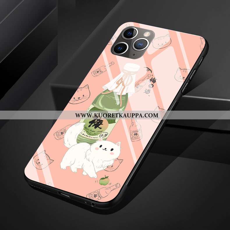 Kuori iPhone 11 Pro Max, Kuoret iPhone 11 Pro Max, Kotelo iPhone 11 Pro Max Lasi Sarjakuva Kani Raka