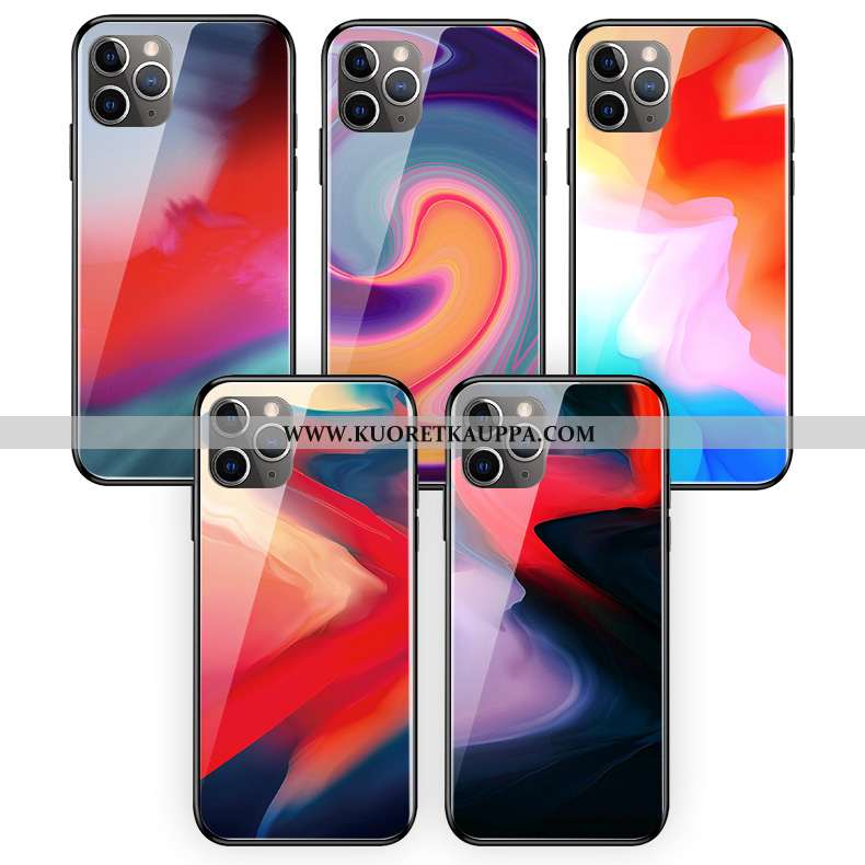 Kuori iPhone 11 Pro Max, Kuoret iPhone 11 Pro Max, Kotelo iPhone 11 Pro Max Lasi Silikoni Vaalean Ab