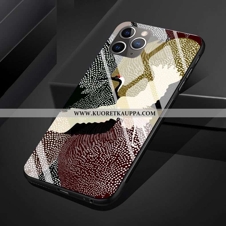 Kuori iPhone 11 Pro Max, Kuoret iPhone 11 Pro Max, Kotelo iPhone 11 Pro Max Silikoni Lasi Sininen Pe