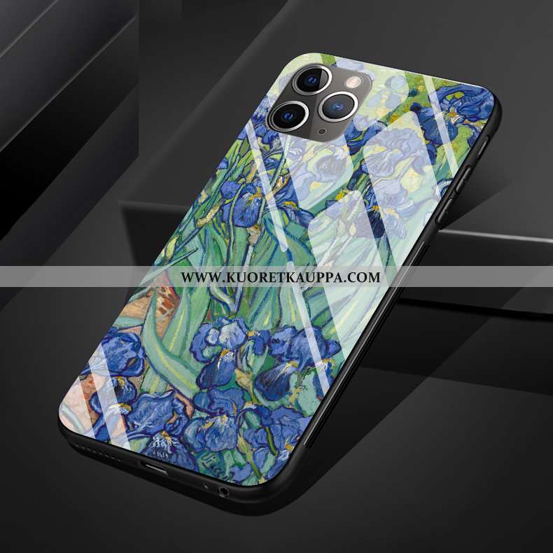 Kuori iPhone 11 Pro Max, Kuoret iPhone 11 Pro Max, Kotelo iPhone 11 Pro Max Suojaus Lasi Korkea Sini