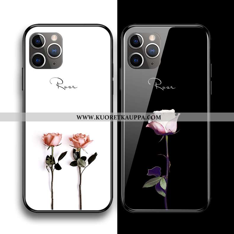 Kuori iPhone 11 Pro Max, Kuoret iPhone 11 Pro Max, Kotelo iPhone 11 Pro Max Suojaus Lasi Kukka Silik