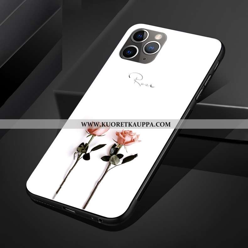 Kuori iPhone 11 Pro Max, Kuoret iPhone 11 Pro Max, Kotelo iPhone 11 Pro Max Suojaus Lasi Kukka Silik