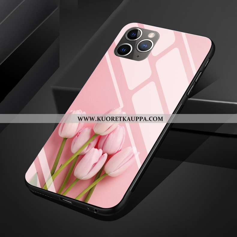 Kuori iPhone 11 Pro Max, Kuoret iPhone 11 Pro Max, Kotelo iPhone 11 Pro Max Suojaus Lasi Kukka Silik