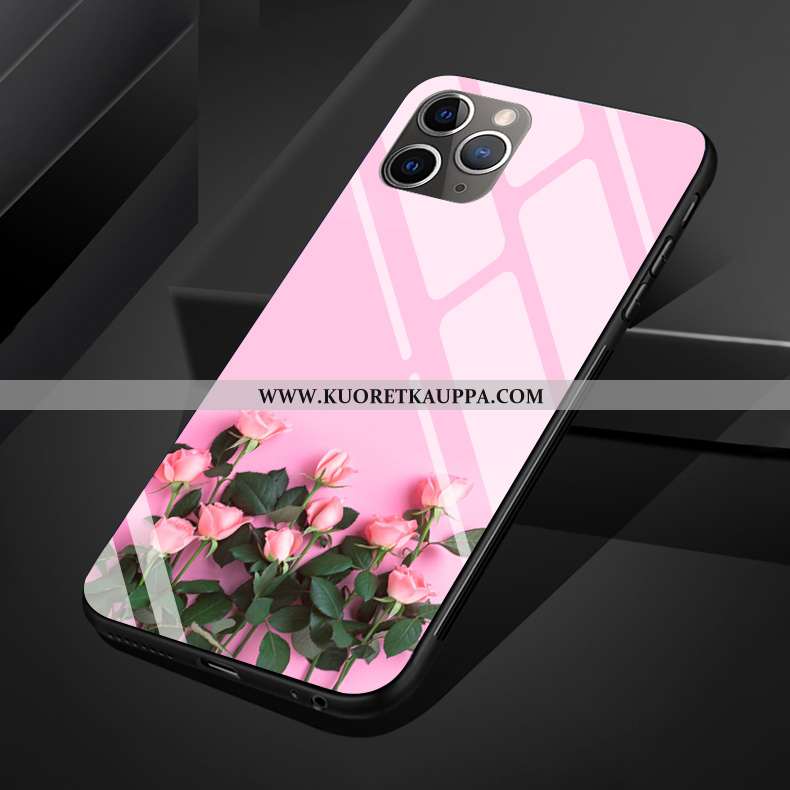Kuori iPhone 11 Pro Max, Kuoret iPhone 11 Pro Max, Kotelo iPhone 11 Pro Max Suojaus Lasi Kukka Silik