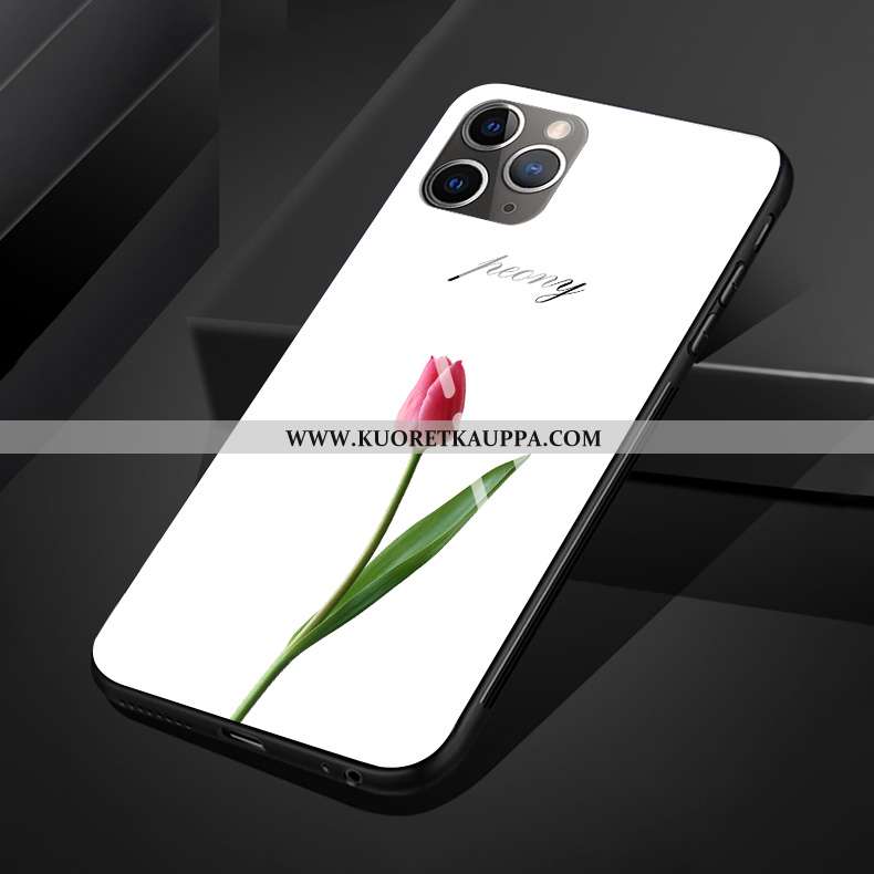 Kuori iPhone 11 Pro Max, Kuoret iPhone 11 Pro Max, Kotelo iPhone 11 Pro Max Suojaus Lasi Kukka Silik