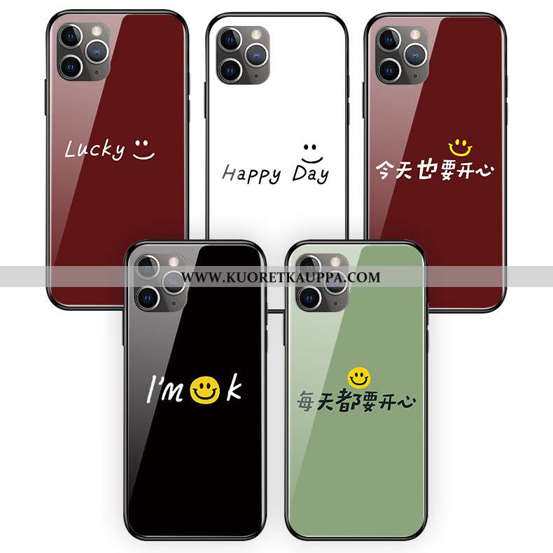 Kuori iPhone 11 Pro Max, Kuoret iPhone 11 Pro Max, Kotelo iPhone 11 Pro Max Suojaus Lasi Silikoni Pu
