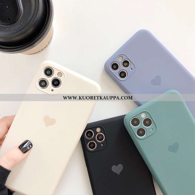 Kuori iPhone 11 Pro Max, Kuoret iPhone 11 Pro Max, Kotelo iPhone 11 Pro Max Valo Silikoni Valkoinen 