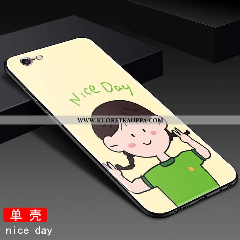 Kuori iPhone 6/6s, Kuoret iPhone 6/6s, Kotelo iPhone 6/6s Lasi Tila Murtumaton Suuntaus Ihana Keltai