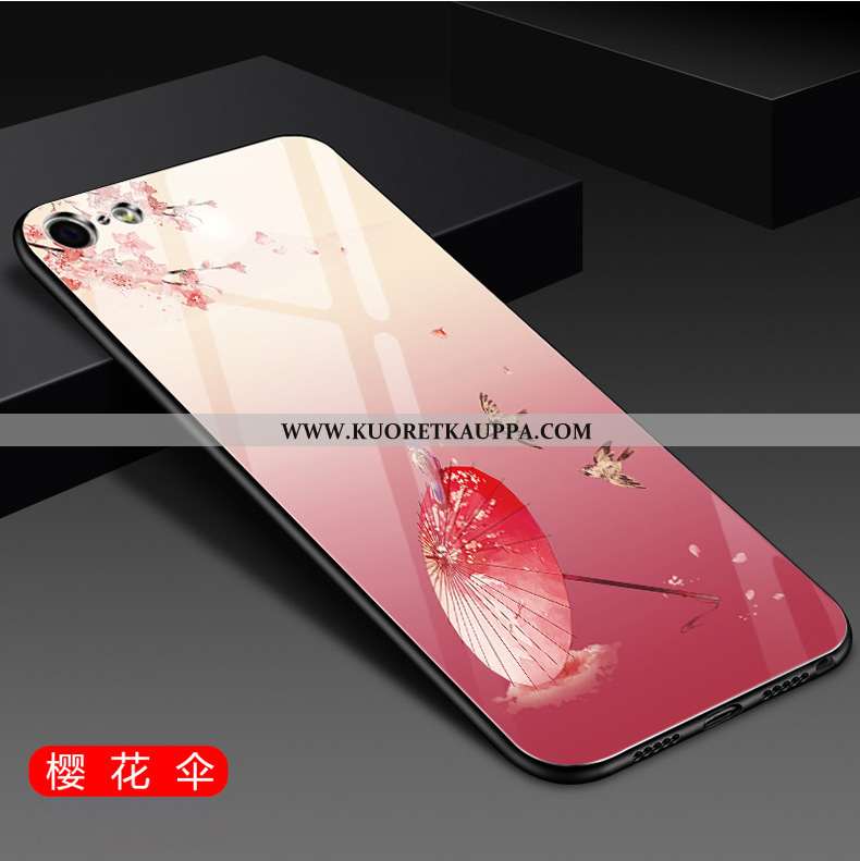 Kuori iPhone 6/6s, Kuoret iPhone 6/6s, Kotelo iPhone 6/6s Lasi Tila Puhelimen Suuntaus Mustat