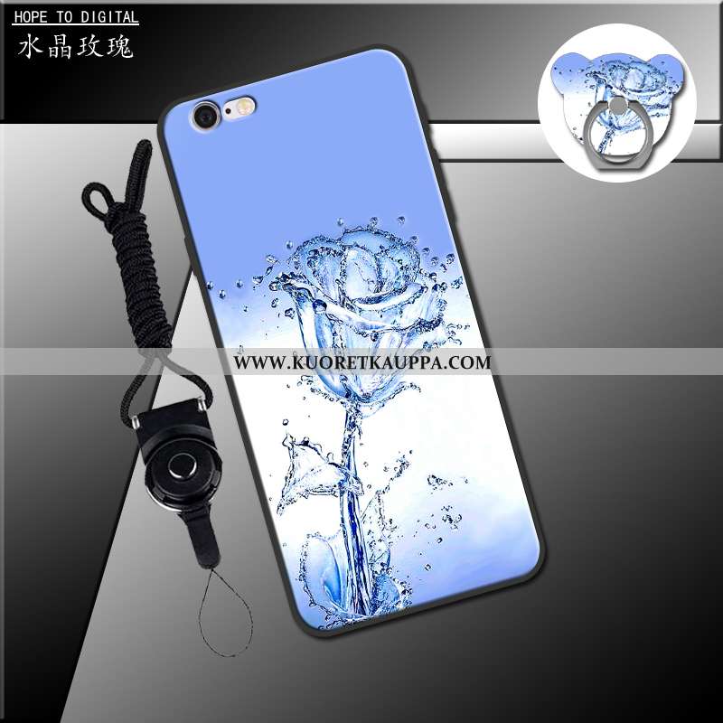 Kuori iPhone 6/6s, Kuoret iPhone 6/6s, Kotelo iPhone 6/6s Pehmeä Neste Puhelimen Musta Mustat