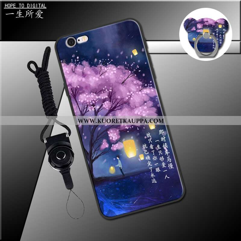 Kuori iPhone 6/6s, Kuoret iPhone 6/6s, Kotelo iPhone 6/6s Pehmeä Neste Puhelimen Musta Mustat