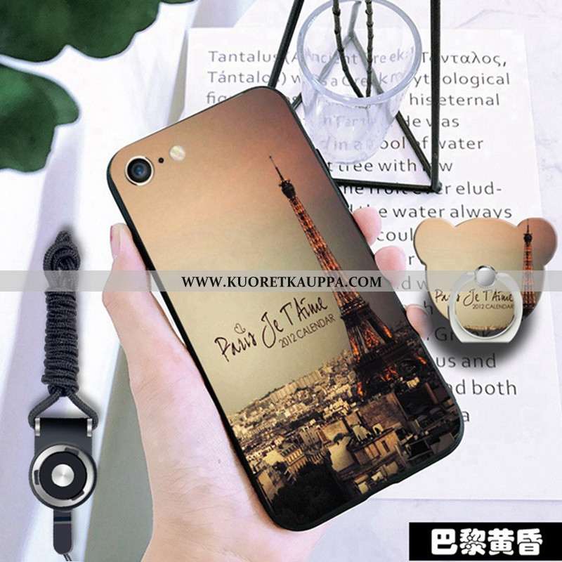 Kuori iPhone 6/6s, Kuoret iPhone 6/6s, Kotelo iPhone 6/6s Pehmeä Neste Suojaus Murtumaton Musta Must