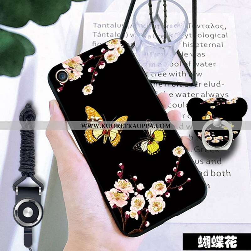 Kuori iPhone 6/6s, Kuoret iPhone 6/6s, Kotelo iPhone 6/6s Pehmeä Neste Suojaus Murtumaton Musta Must