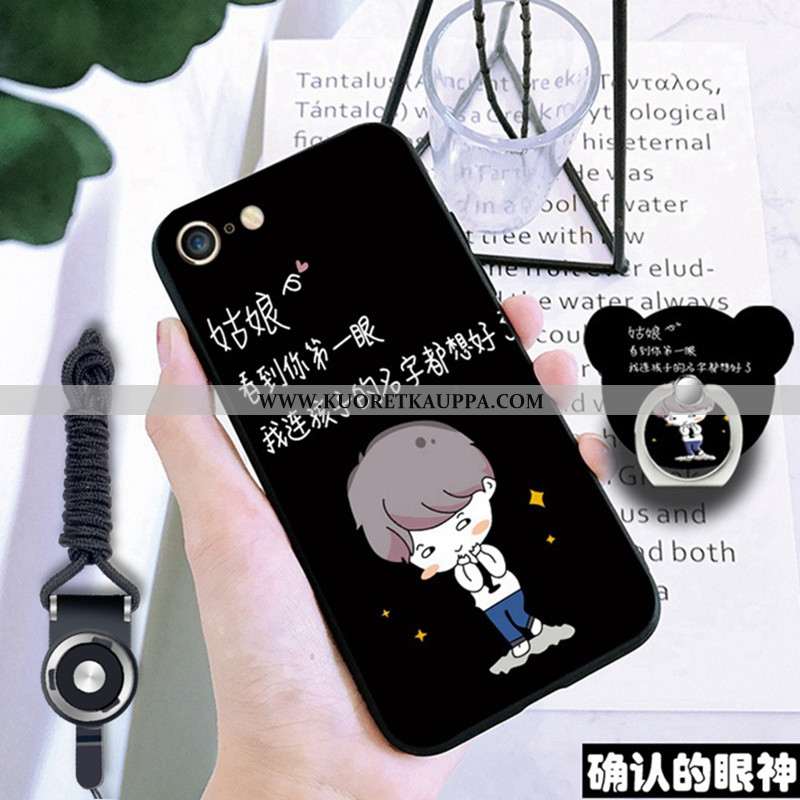 Kuori iPhone 6/6s, Kuoret iPhone 6/6s, Kotelo iPhone 6/6s Pehmeä Neste Suojaus Murtumaton Musta Must