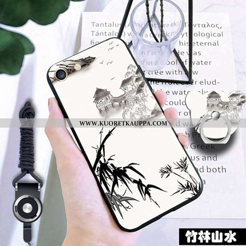 Kuori iPhone 6/6s, Kuoret iPhone 6/6s, Kotelo iPhone 6/6s Pehmeä Neste Suojaus Murtumaton Musta Must