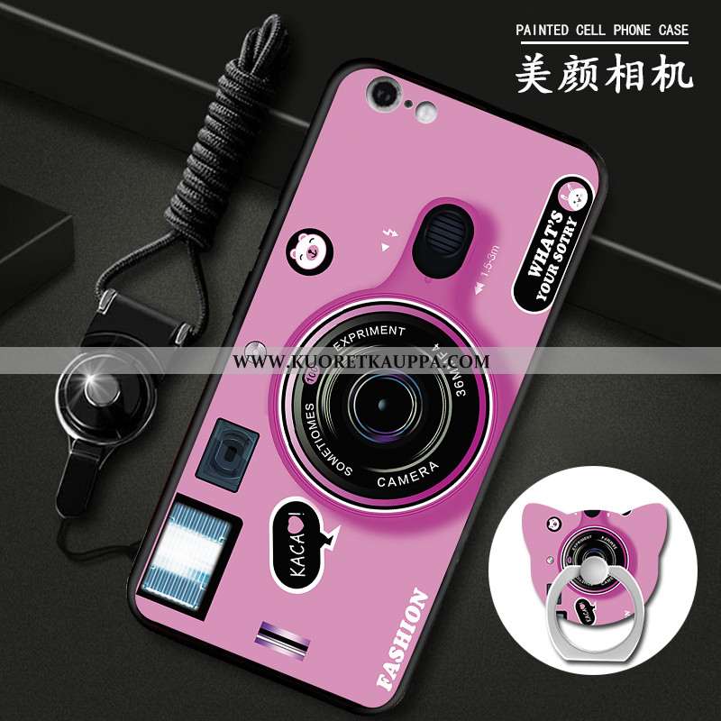 Kuori iPhone 6/6s, Kuoret iPhone 6/6s, Kotelo iPhone 6/6s Persoonallisuus Ihana Musta Silikoni Musta