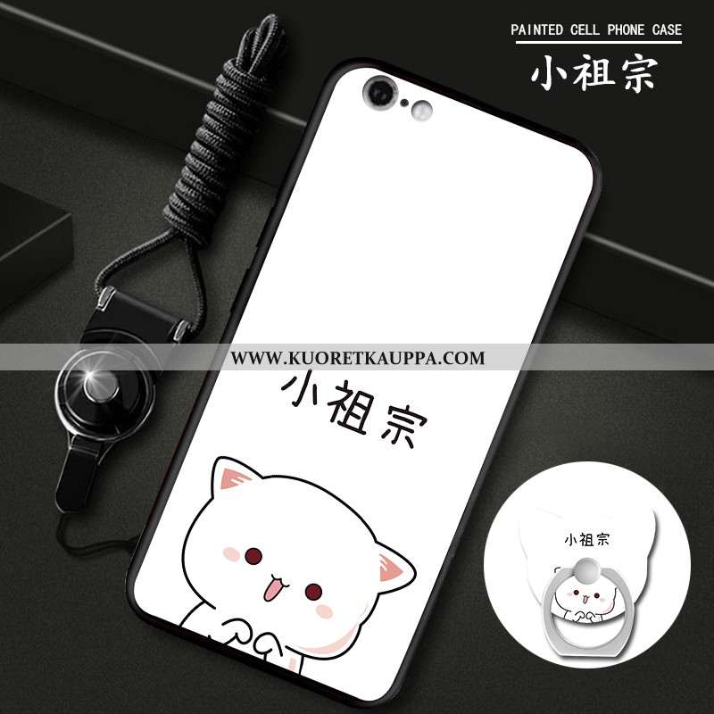 Kuori iPhone 6/6s, Kuoret iPhone 6/6s, Kotelo iPhone 6/6s Persoonallisuus Ihana Musta Silikoni Musta