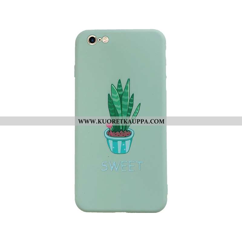 Kuori iPhone 6/6s, Kuoret iPhone 6/6s, Kotelo iPhone 6/6s Pesty Suede Persoonallisuus Vihreä Suojaus