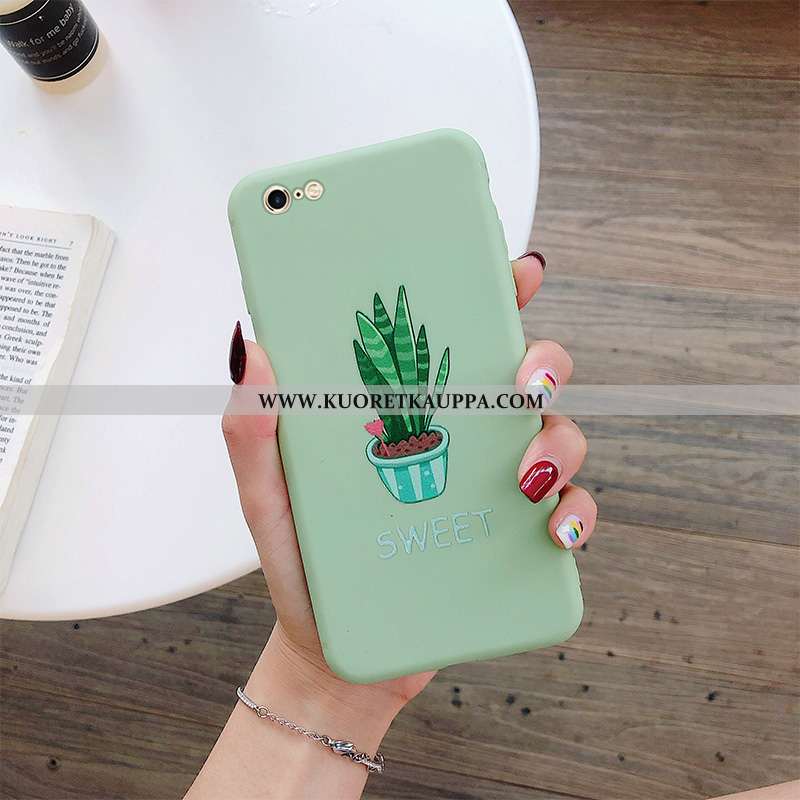 Kuori iPhone 6/6s, Kuoret iPhone 6/6s, Kotelo iPhone 6/6s Pesty Suede Persoonallisuus Vihreä Suojaus