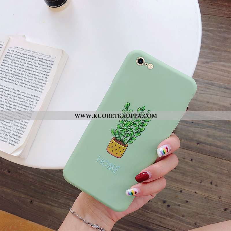 Kuori iPhone 6/6s, Kuoret iPhone 6/6s, Kotelo iPhone 6/6s Pesty Suede Persoonallisuus Vihreä Suojaus