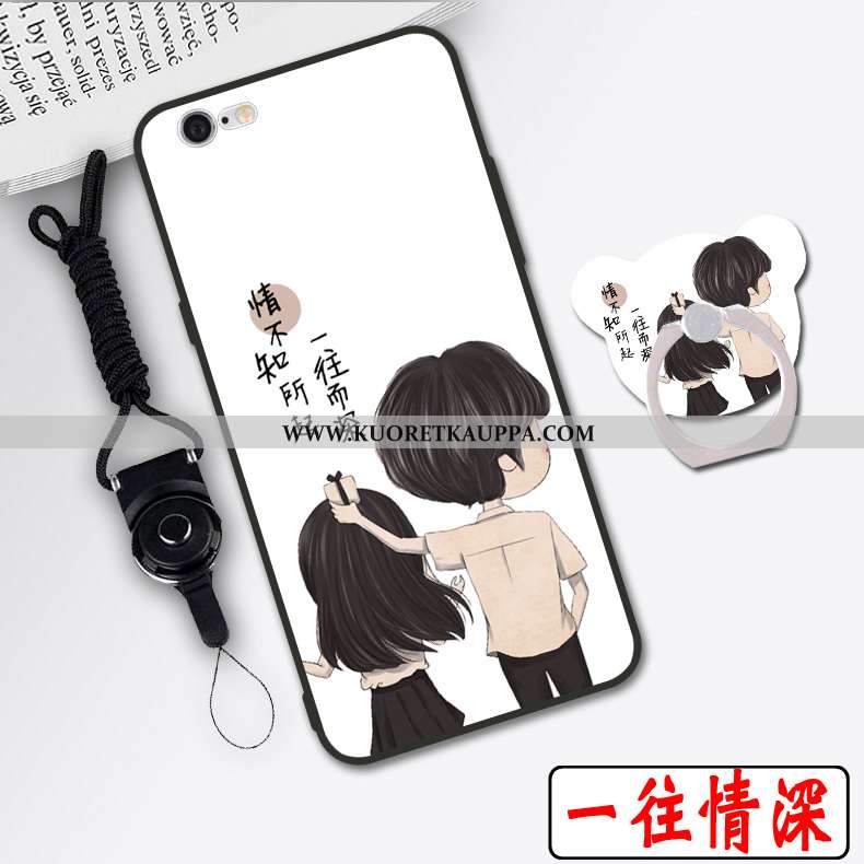 Kuori iPhone 6/6s, Kuoret iPhone 6/6s, Kotelo iPhone 6/6s Sarjakuva Silikoni Valkoinen Puhelimen Yks